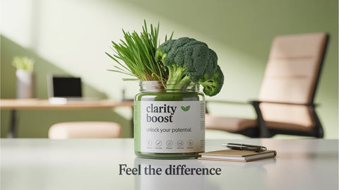 Improve Mental Focus with Broccoli Seed Extract and Raw Organic Kamut Wheatgrass