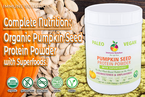 Complete Nutrition with Organic Pumpkin Seed Protein Powder (with Superfoods!)
