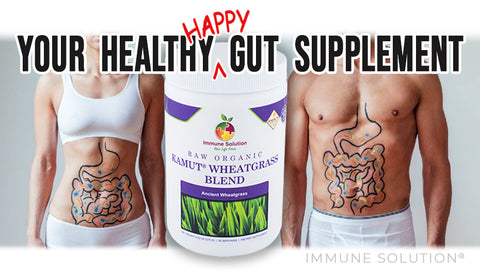 Raw Organic Kamut® Wheatgrass: Your Healthy (Happy) Gut Supplement