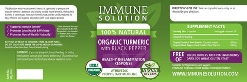Organic Turmeric with Black Pepper