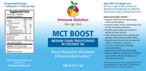MCT Boost (Medium Chain Triglycerides)