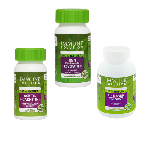 The Anti-Aging Pack: NMN, L-Carnitine, Pine Bark Extract - $5 off
